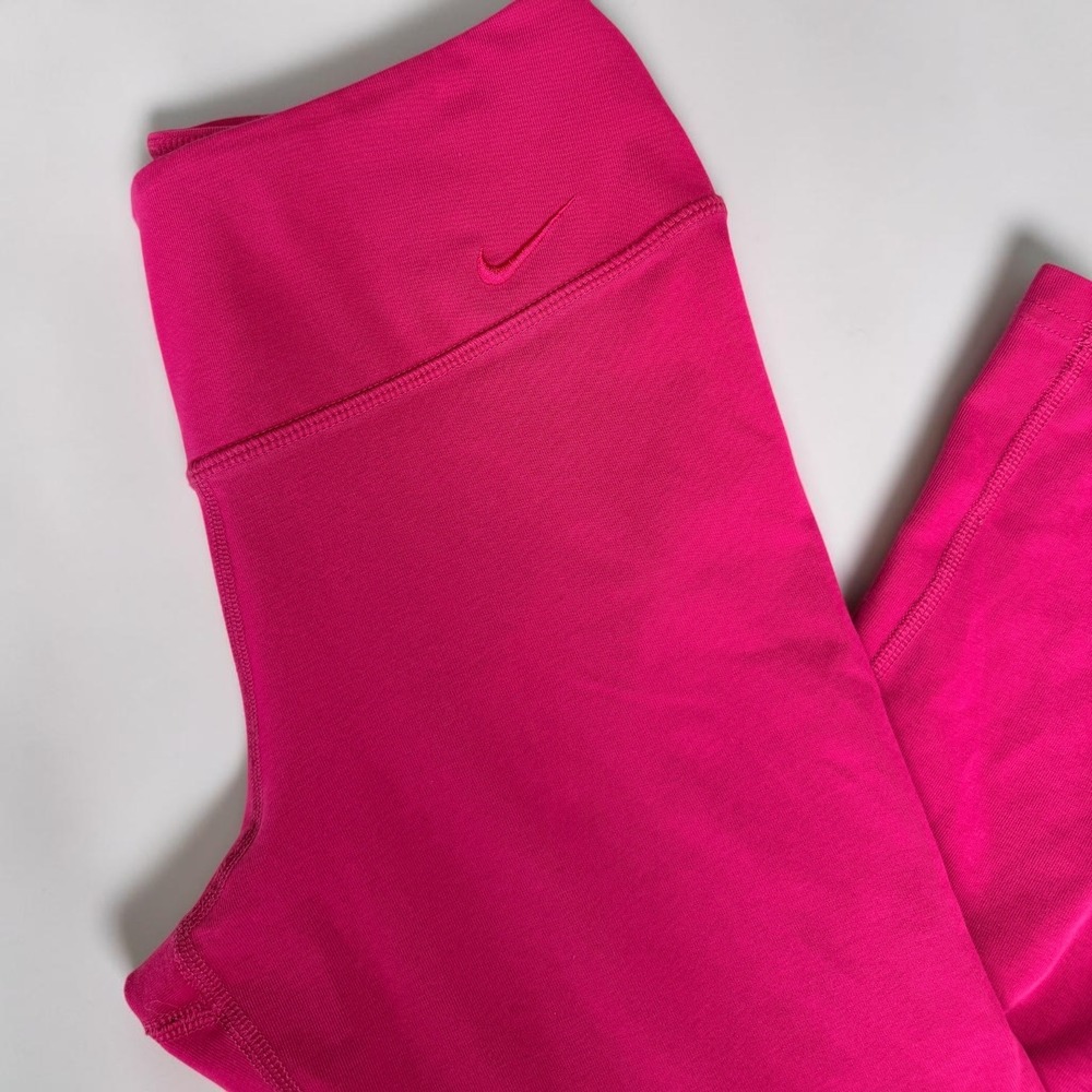 Nike Womens Dri-FIT Capri Leggings Pink XS - Picture 5 of 6